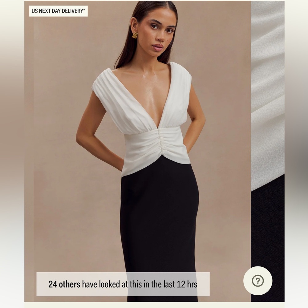 MESHKI
Monique
Contrast Maxi Dress - Black